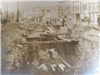 Old Black and White Picture of the Construction of the Perley Canal