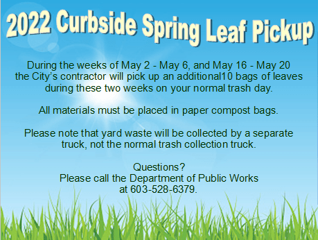 Spring Leaf Pickup