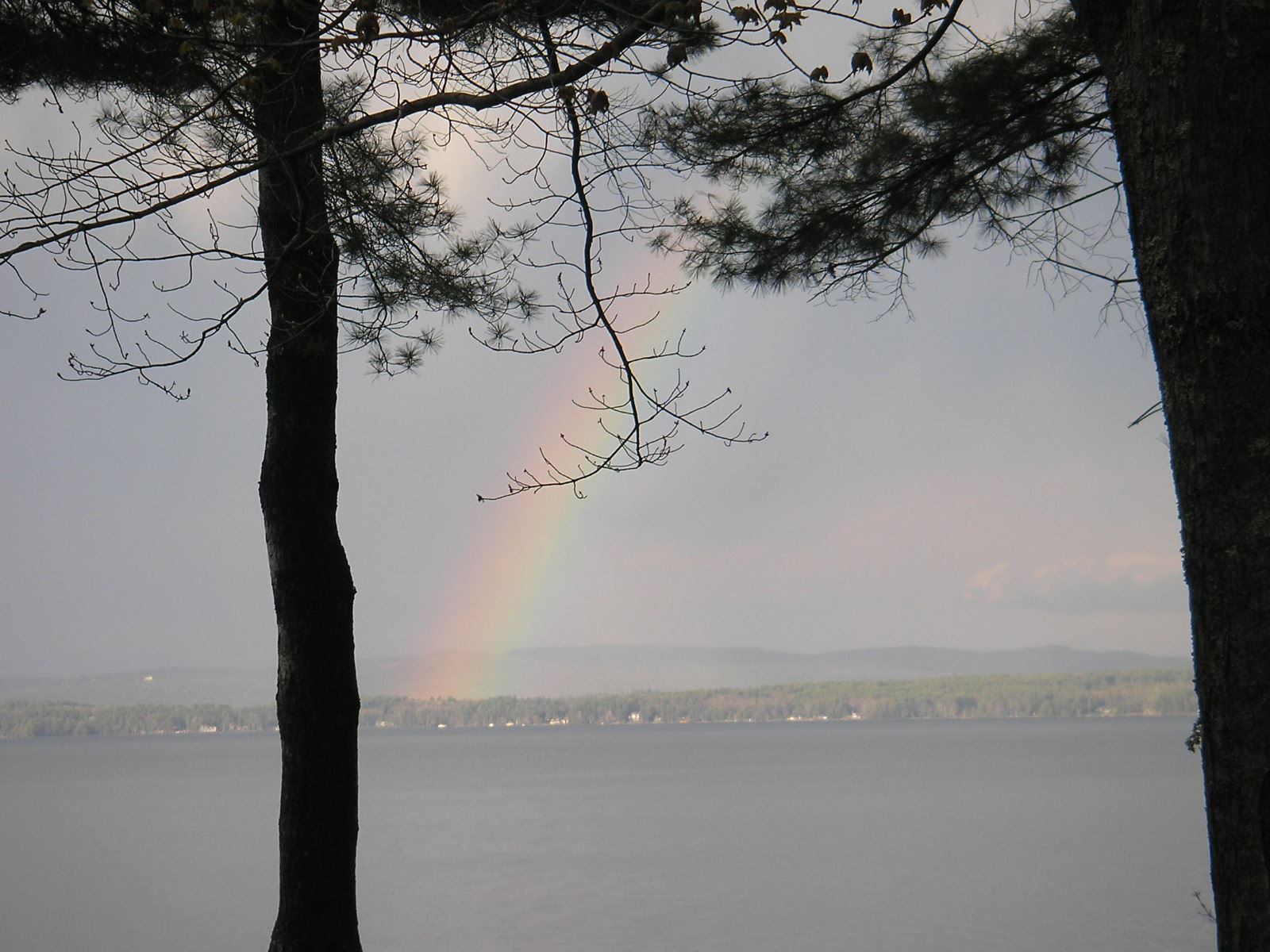 Rainbow Over Lake