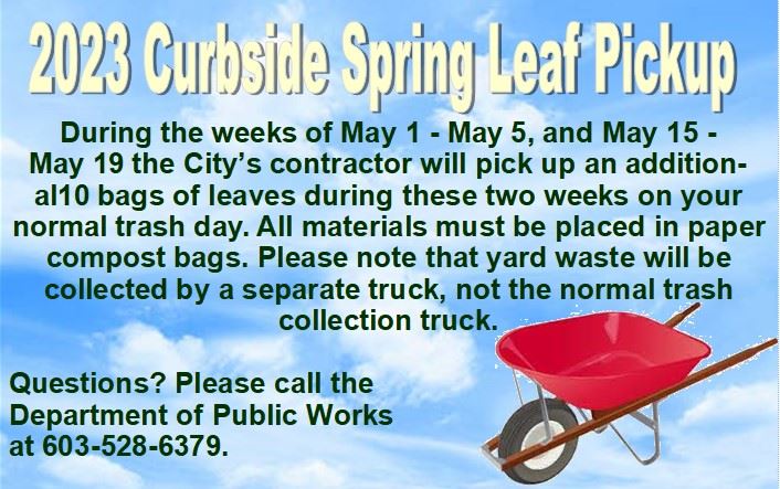 2023 Curbside Leaf Pickup - Spring