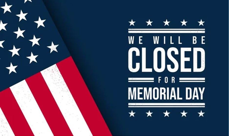 City Hall Closed for Memorial Day