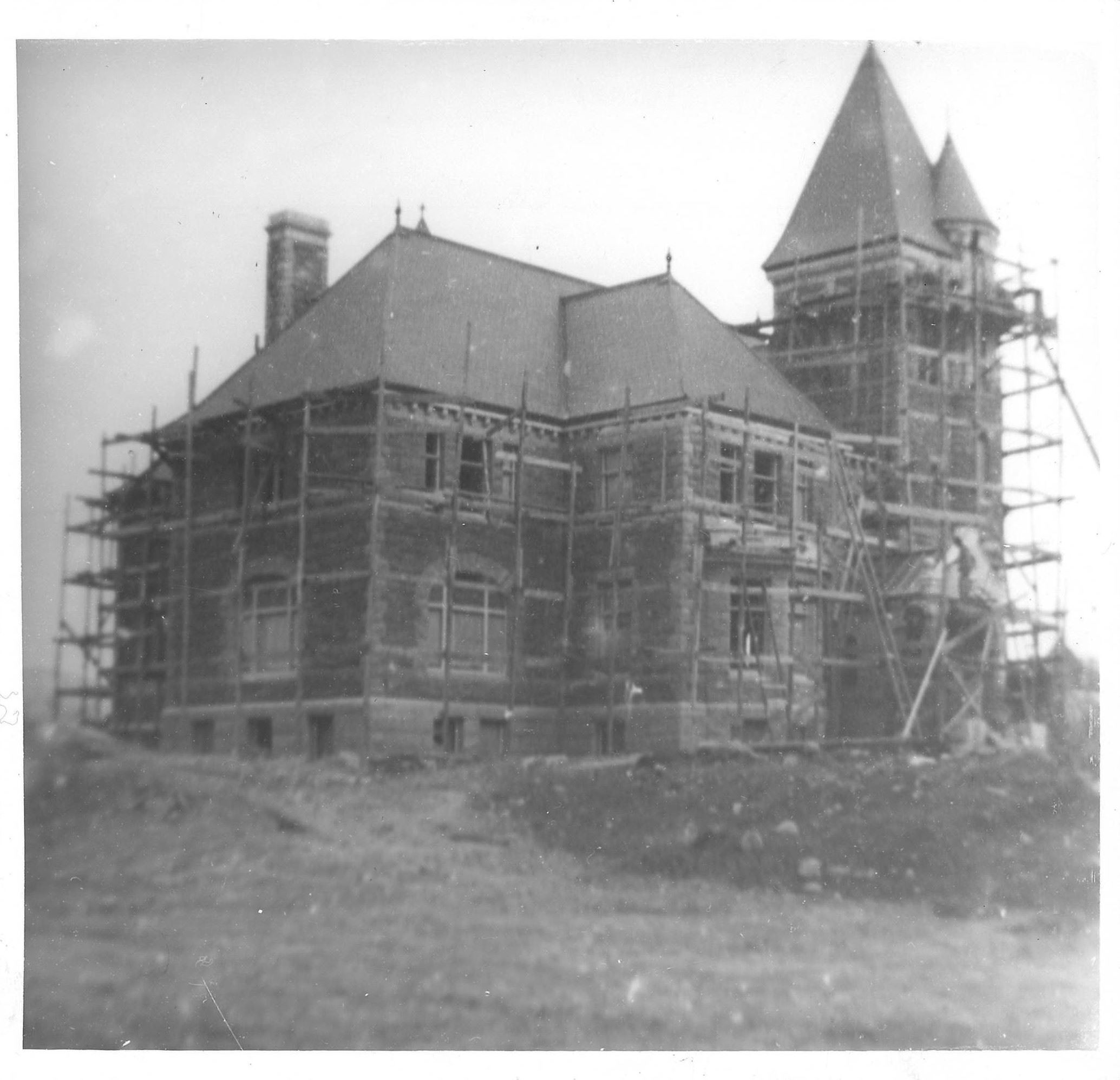 Laconia Library Construction - 1903
